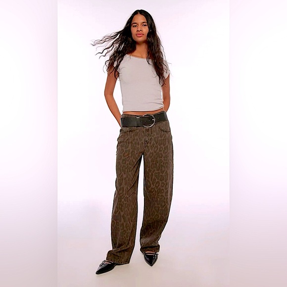 BCG leopard print barrel jeans - Picture 5 of 9